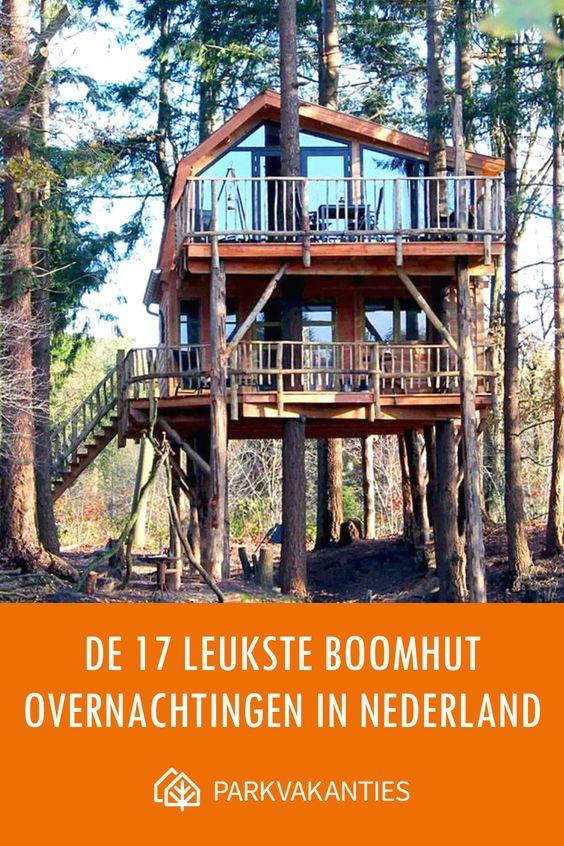 Boomhut overnachting Nederland? → slapen boomhut!