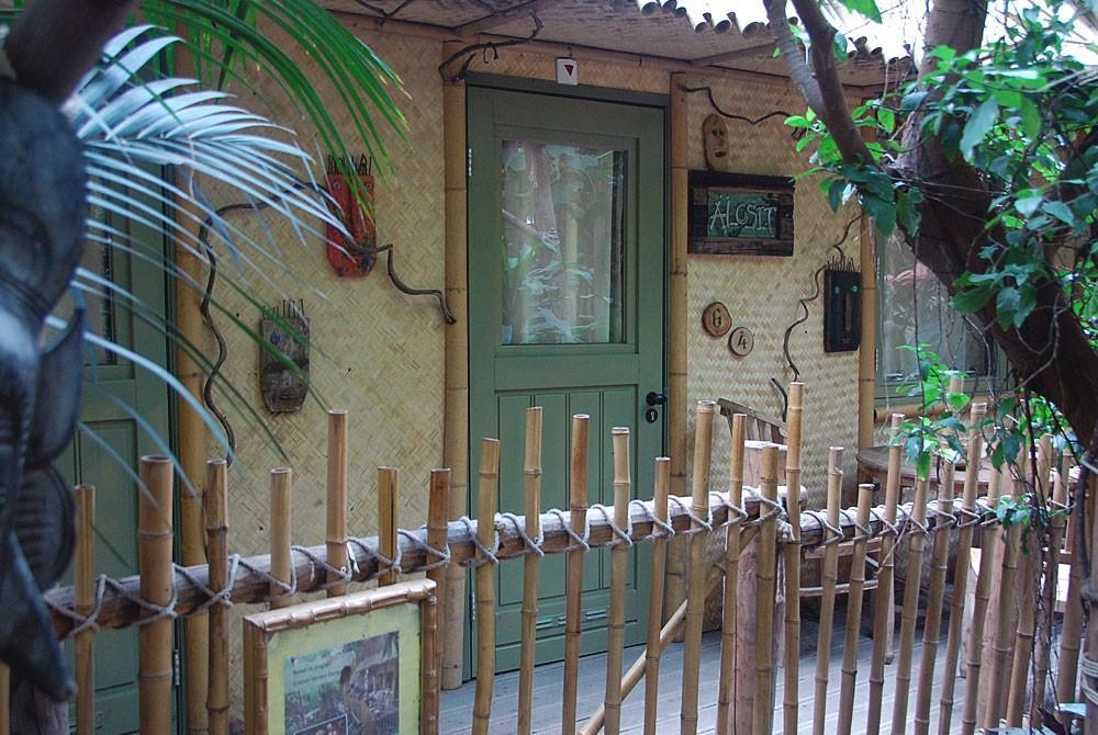 Een jungle cabana bij Het Heijderbos