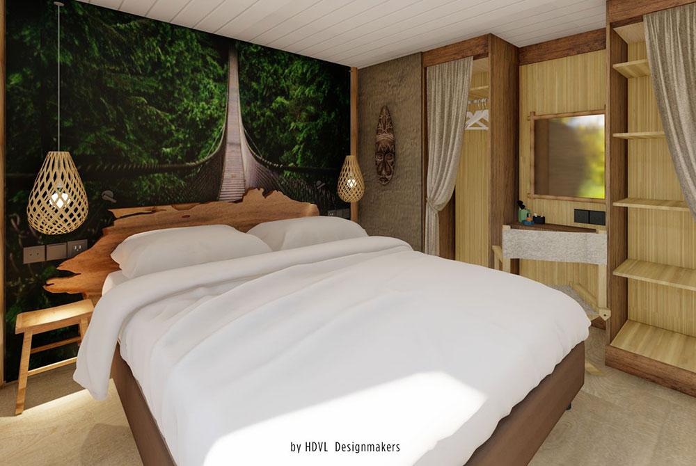Slaapkamer in de Avontuur cottage Center Parcs Het Heijderbos