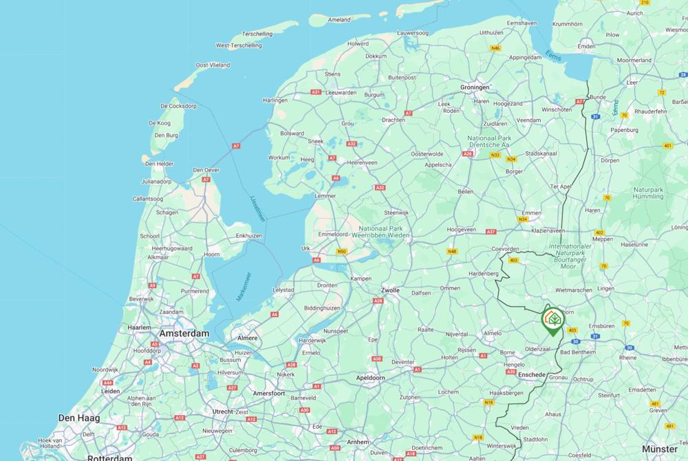 Landal Olde Kottink op de kaart