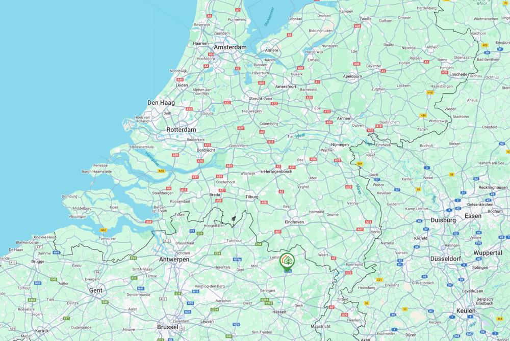 Landal Park Eksel op de kaart