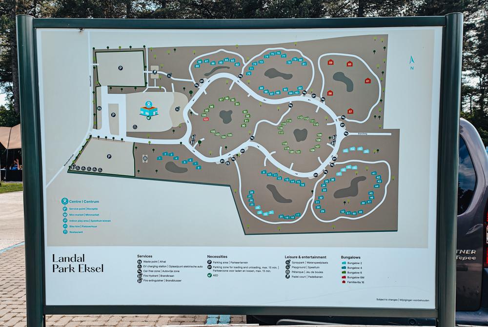 Plattegrond Landal Park Eksel