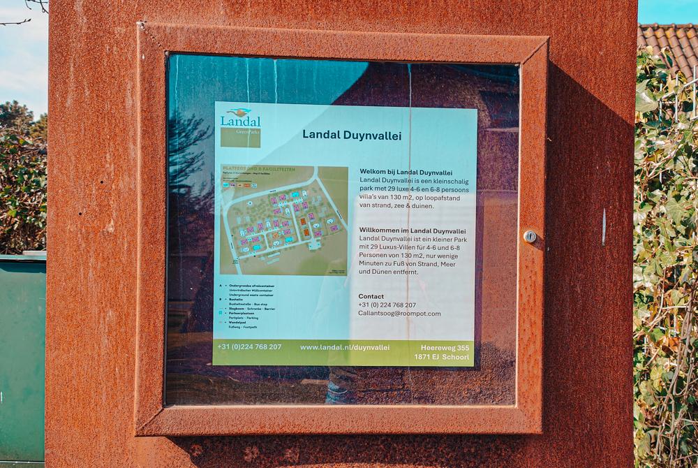 Plattegrond, Landal Duynvallei