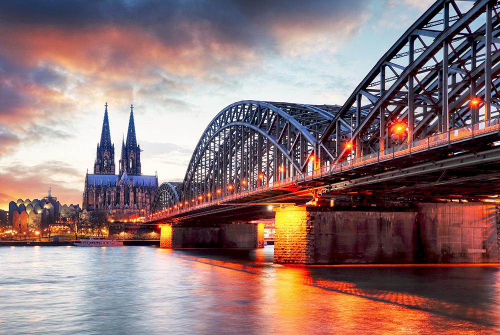 Hohenzollernbrücke, stedentrip Keulen
