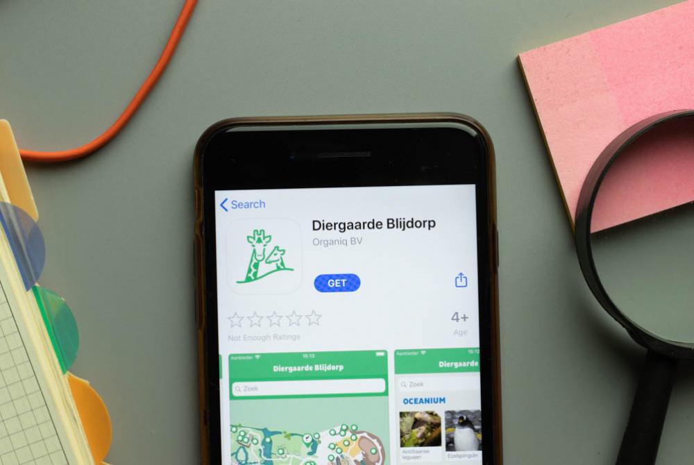 Met behulp van de handige app kom je langs alle bijzondere plekken van Diergaarde Blijdorp